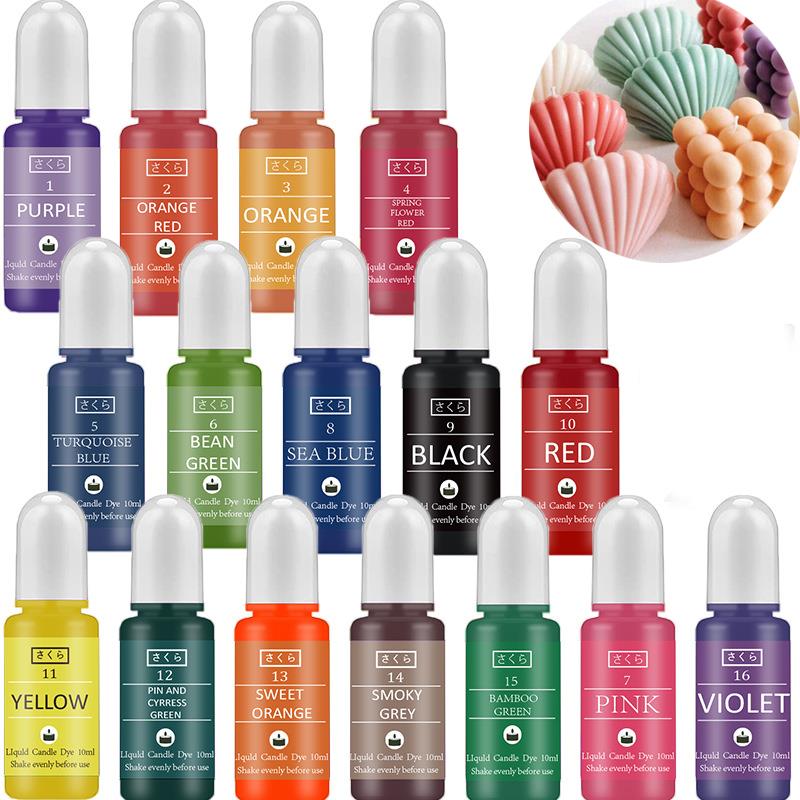 10 ml/ขวดเทียน WAX Pigment สีป - Candle Dye Chip บทวิจารณ์และราคา