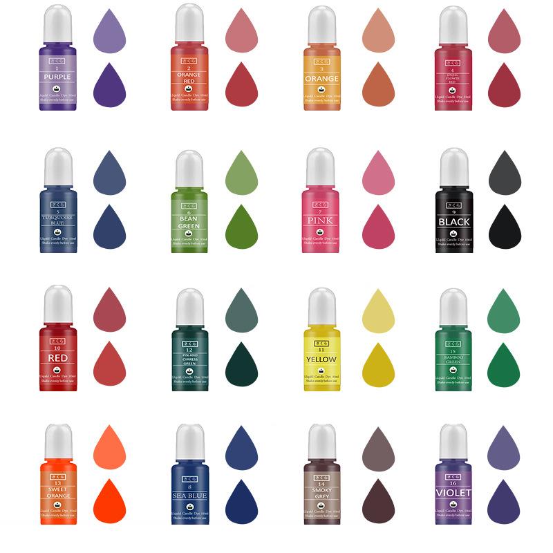 10 ml/ขวดเทียน WAX Pigment สีป - Candle Dye Chip บทวิจารณ์และราคา