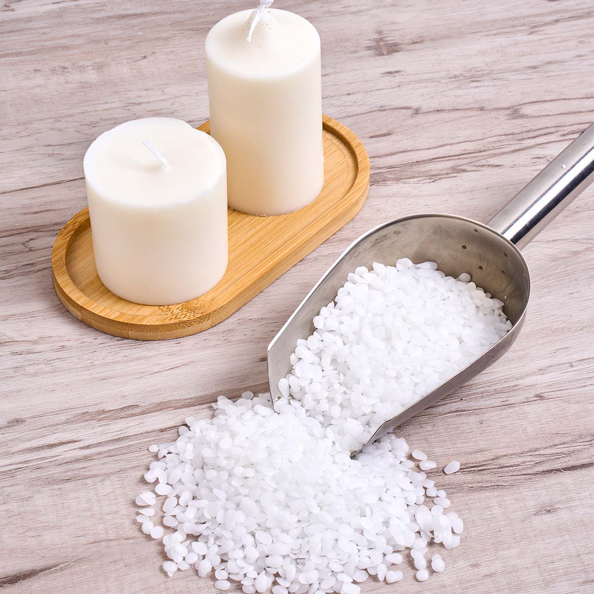 ขี้ผึ้งสีขาวบริสุทธิ์จากธรรมชา - Candle Making Raw Material บทวิจารณ์และราคา