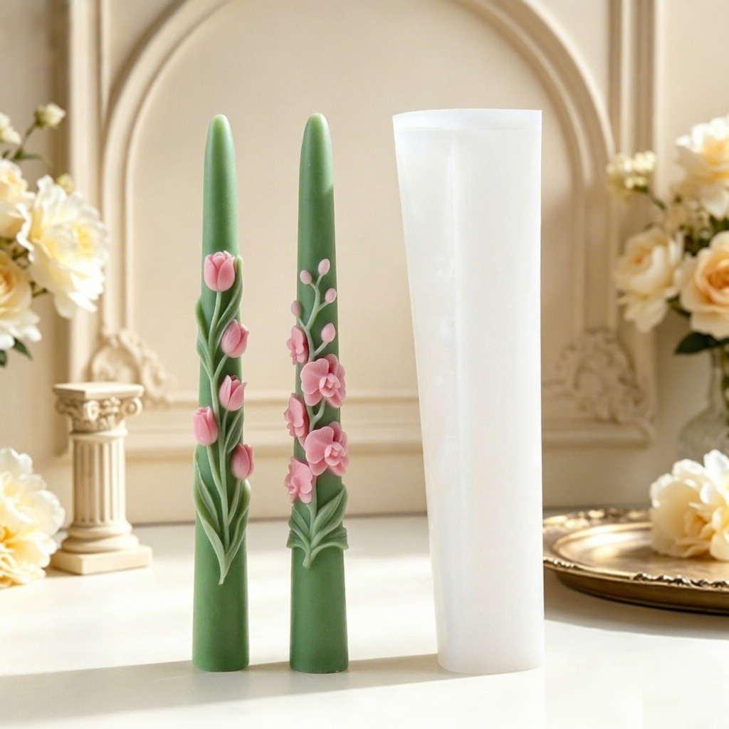 แม่พิมพ์ซิลิโคนเทียนแท่งยาวลาย - Candle Making Easy บทวิจารณ์และราคา