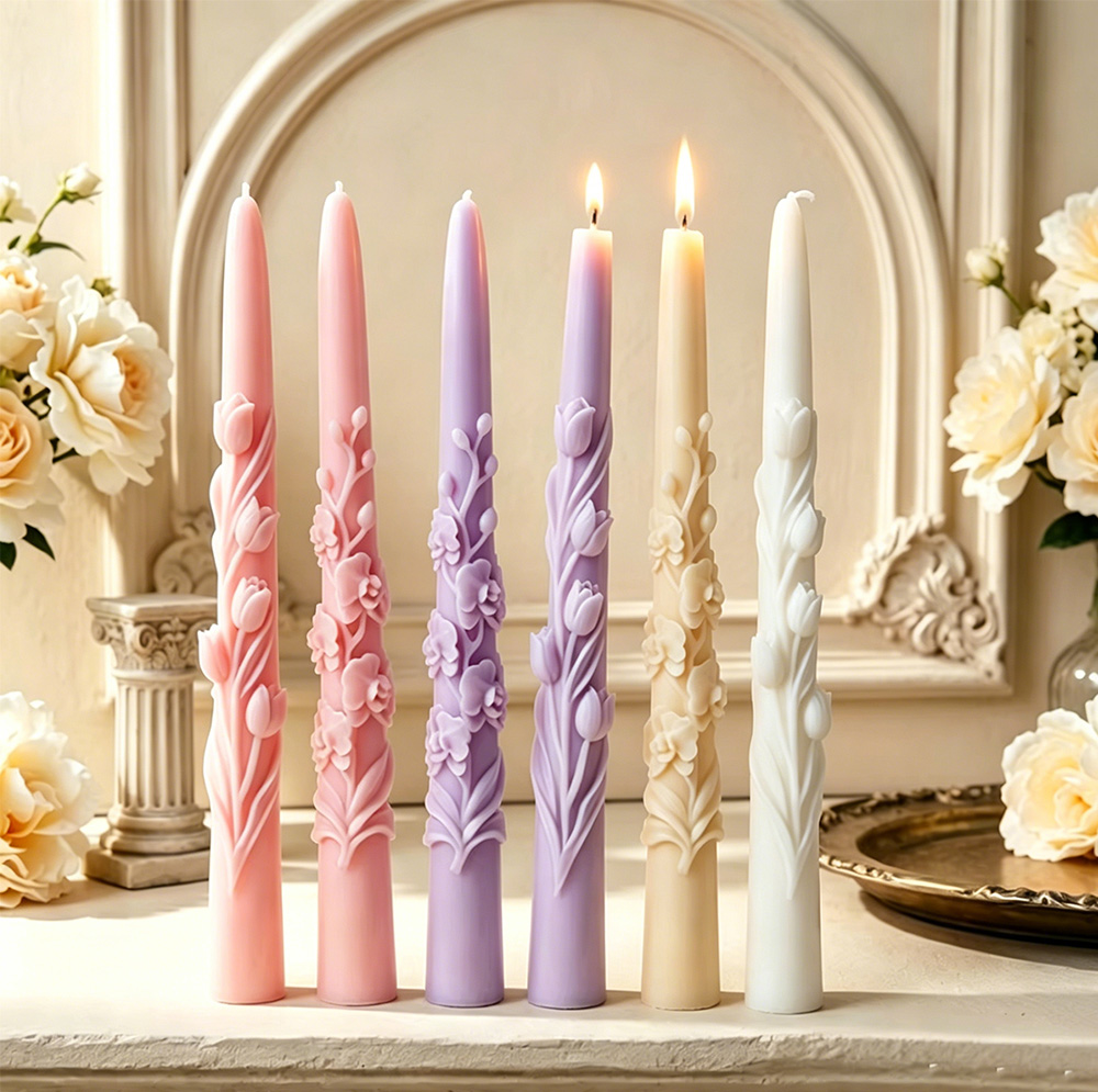 แม่พิมพ์ซิลิโคนเทียนแท่งยาวลาย - Candle Making Easy บทวิจารณ์และราคา
