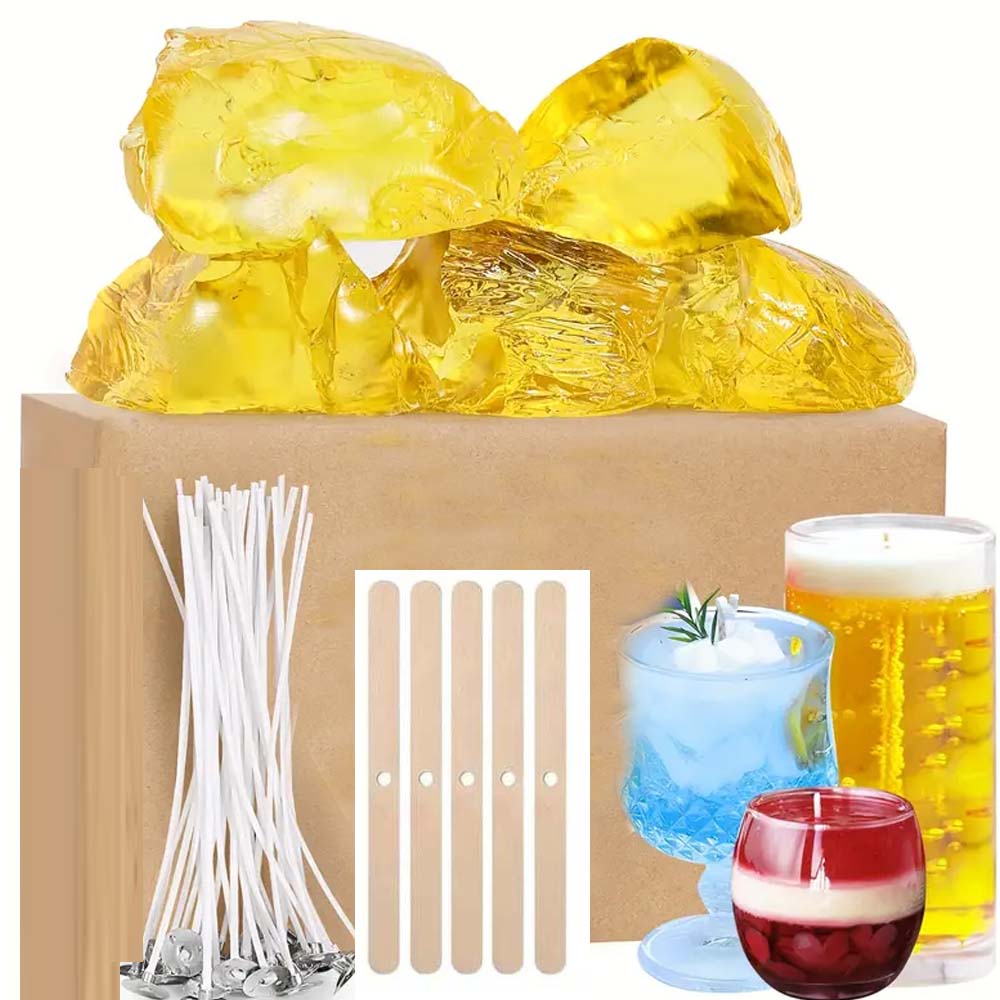 200g สีเหลืองเจลใส Jelly Wax ส - Candle Making Jelly บทวิจารณ์และราคา
