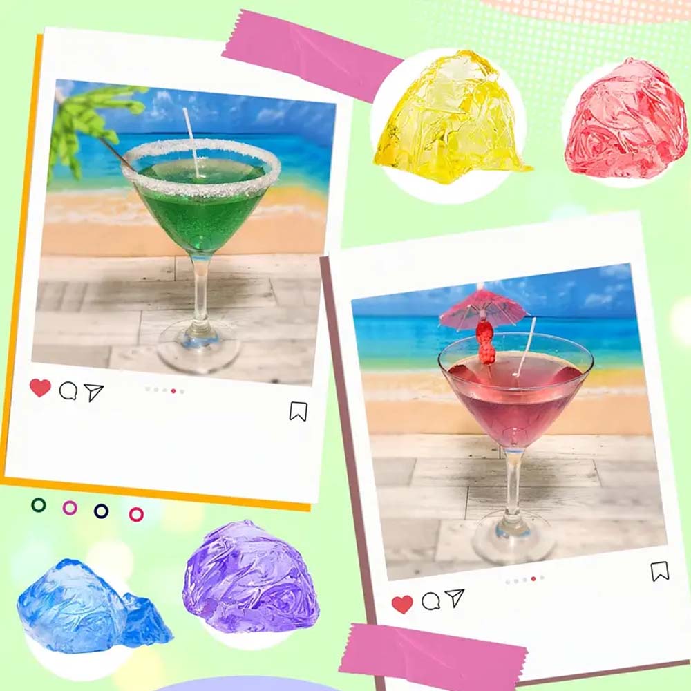 200g สีเหลืองเจลใส Jelly Wax ส - Candle Making Jelly บทวิจารณ์และราคา