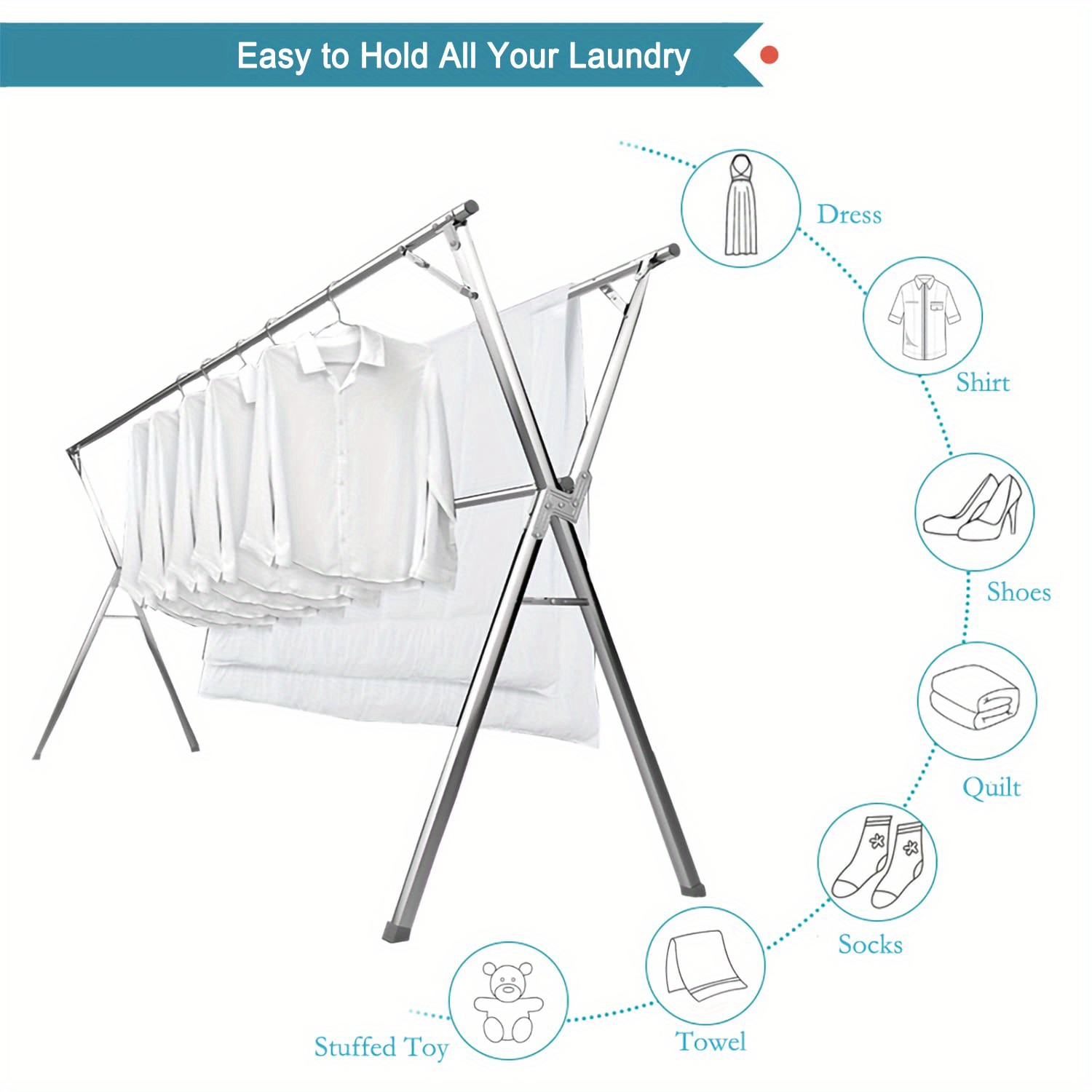 X-ShapeพับสแตนเลสDrying Rack,ใ - Candle X บทวิจารณ์และราคา