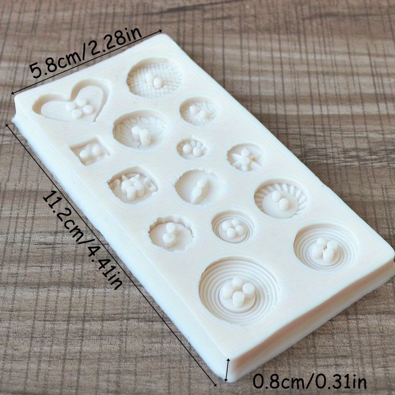แม่พิมพ์ซิลิโคนรูปทรงกระดุม แม - Candle Making Items บทวิจารณ์และราคา