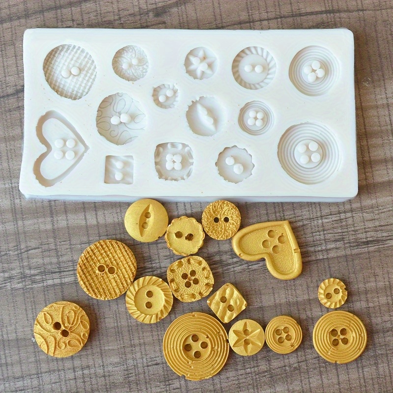 แม่พิมพ์ซิลิโคนรูปทรงกระดุม แม - Candle Making Items บทวิจารณ์และราคา