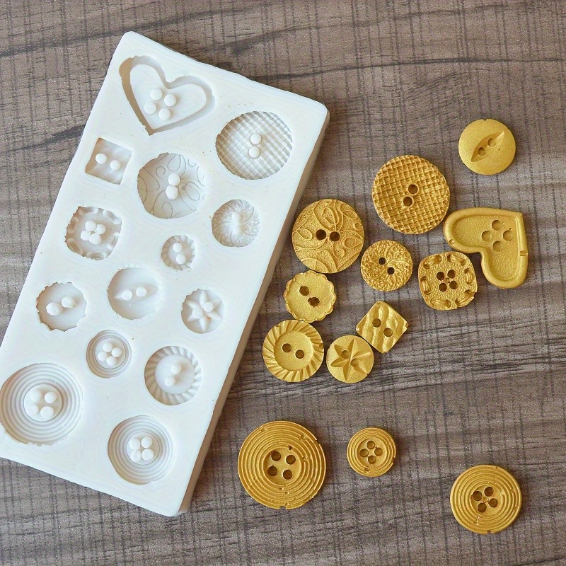 แม่พิมพ์ซิลิโคนรูปทรงกระดุม แม - Candle Making Items บทวิจารณ์และราคา