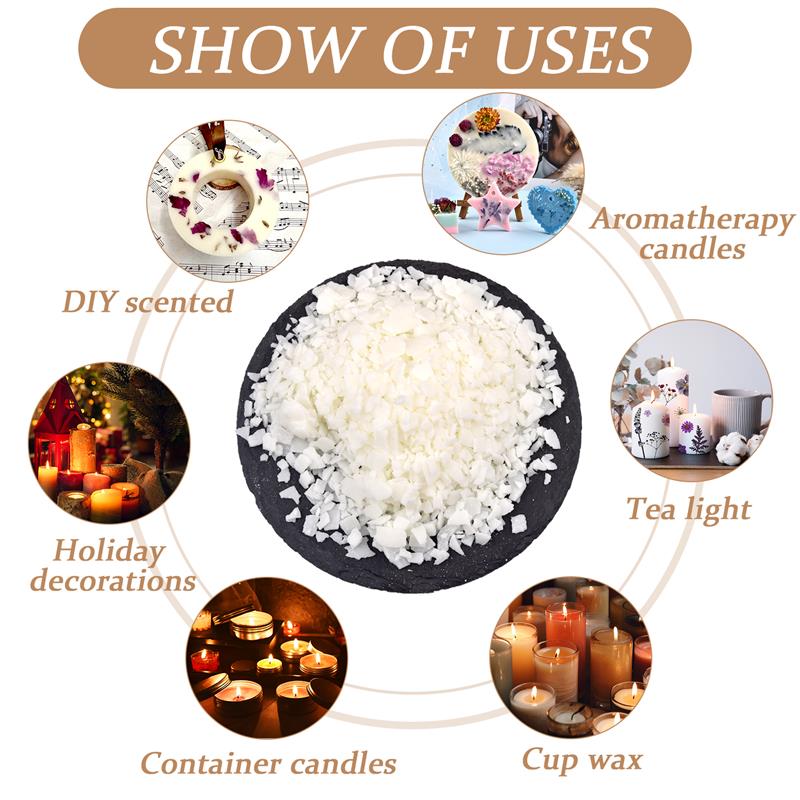 50-1000g ธรรมชาติขี้ผึ้งถั่วเห - Candle Making Raw Material บทวิจารณ์และราคา