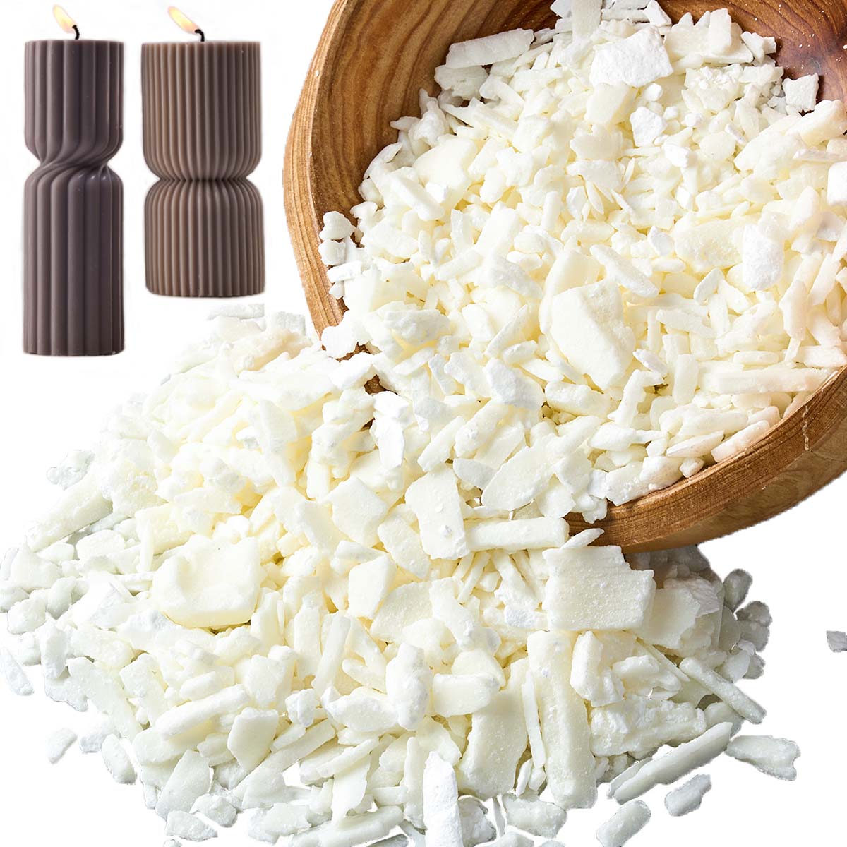 1 ปอนด์ขี้ผึ้งถั่วเหลืองสีขาวบ - Candle Making Raw Material บทวิจารณ์และราคา