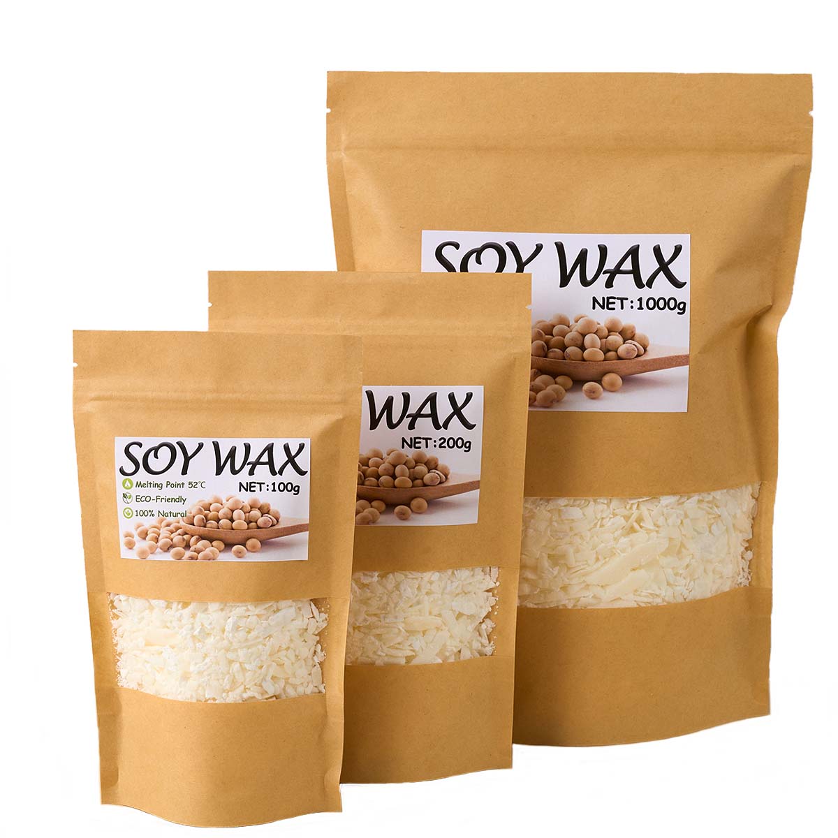 1 ปอนด์ขี้ผึ้งถั่วเหลืองสีขาวบ - Candle Making Raw Material บทวิจารณ์และราคา