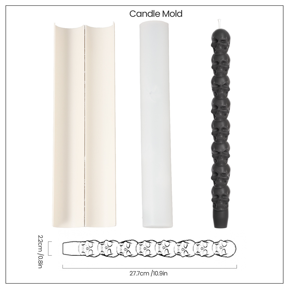 แม่พิมพ์เทียนกะโหลกซิลิโคนรูปท - Candle X บทวิจารณ์และราคา
