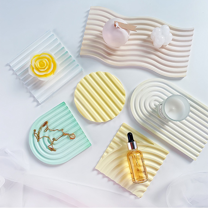 DIY ลาย Wave ถาดแม่พิมพ์สําหรั - Candle Making Items บทวิจารณ์และราคา