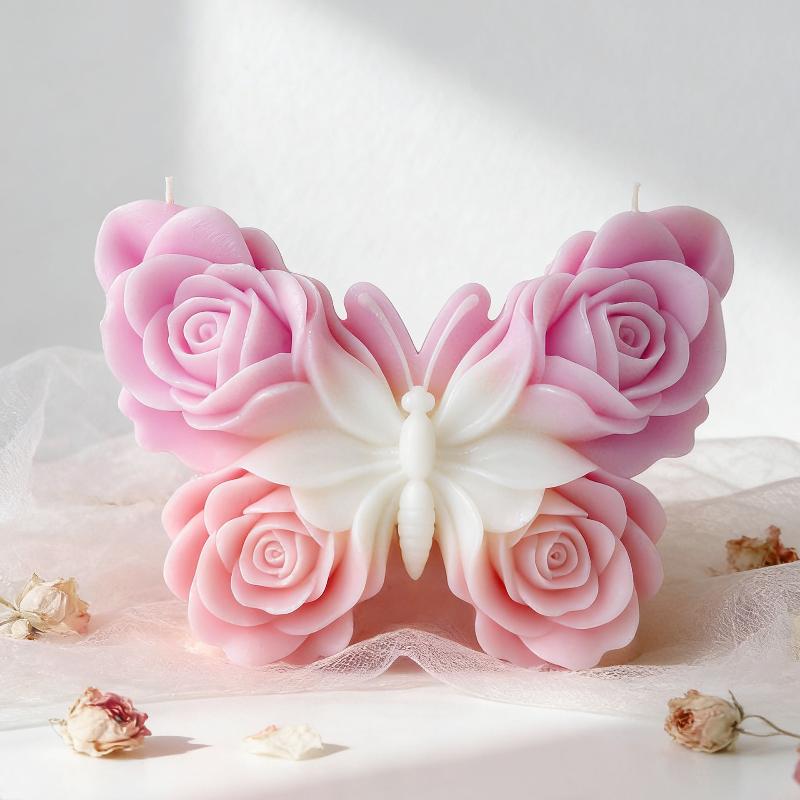 แม่พิมพ์ซิลิโคนรูปผีเสื้อกุหลา - Candle Making Items บทวิจารณ์และราคา