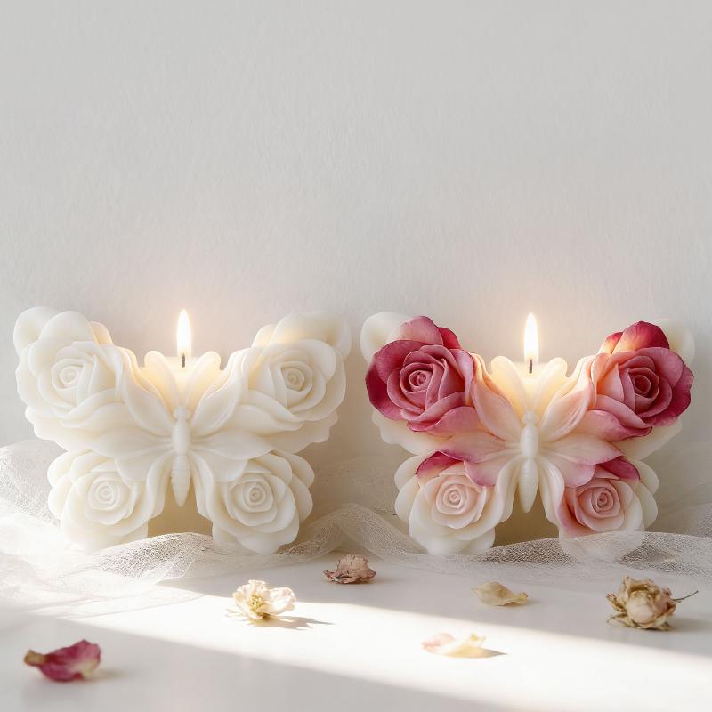 แม่พิมพ์ซิลิโคนรูปผีเสื้อกุหลา - Candle Making Items บทวิจารณ์และราคา